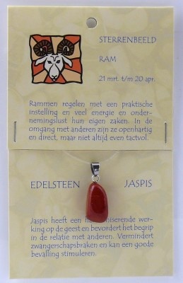 Steengoed Widder Sternzeichen Steinanhänger (1 Stück)