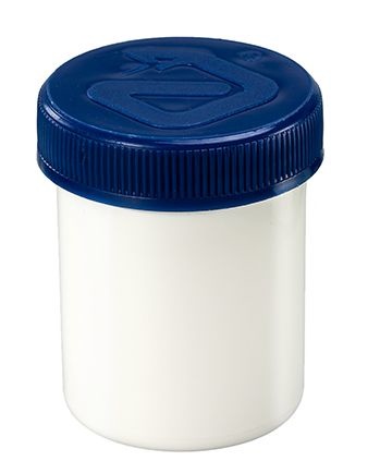 Spruyt Hillen Salbenflasche 40 Ml weiß/blau mit Verschluss (80 Stück)