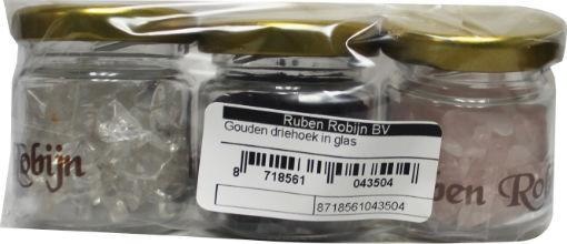 Ruben Robijn Goldenes Dreieck im Glas (3 Stück)