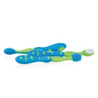 Nuby Nuby Zahnbürstenset 3m+ - blau (3 Stück)