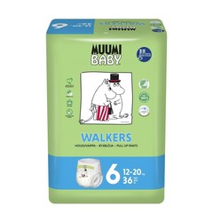 Muumi Baby Ã–kologische Windelhose Größe 6 Junior 12-20 kg (36 Stück)