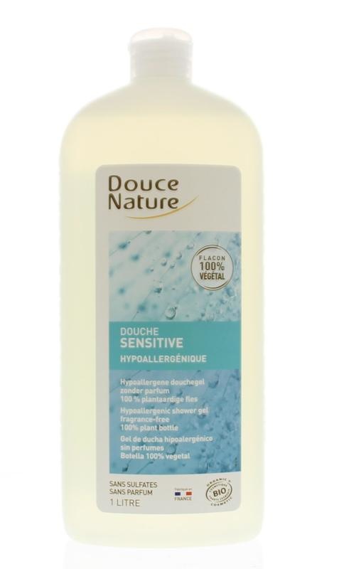 Douce Nature Duschgel Hochverträgliche Rose aus Marokko Bio (1 Liter)