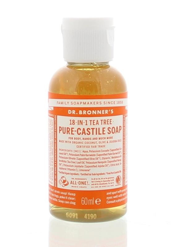 Dr Bronners Flüssigseife Teebaum 60 Ml