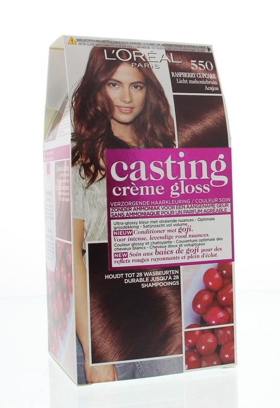 Loreal Guss Creme glänzend 550 Mahagonibraun hell (1 Set)
