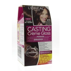 Loreal Guss Creme Glanz 415 Iced Chestnut (1 Set)