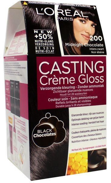 Loreal GießCreme Glanz 200 Mitternachtsschokolade (1 Set)