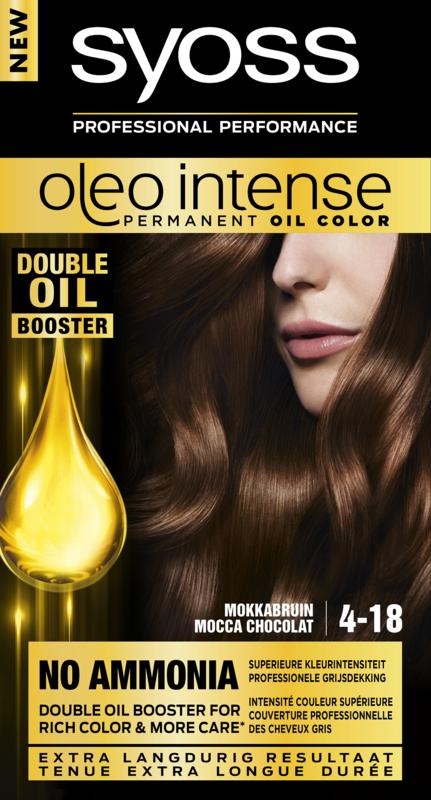Syoss Color Oleo Intense 4-18 Mokkabraune Haarfarbe (1 Set)
