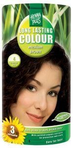 Henna Plus Langanhaltende Farbe 4 Mittelbraun (100 Ml)