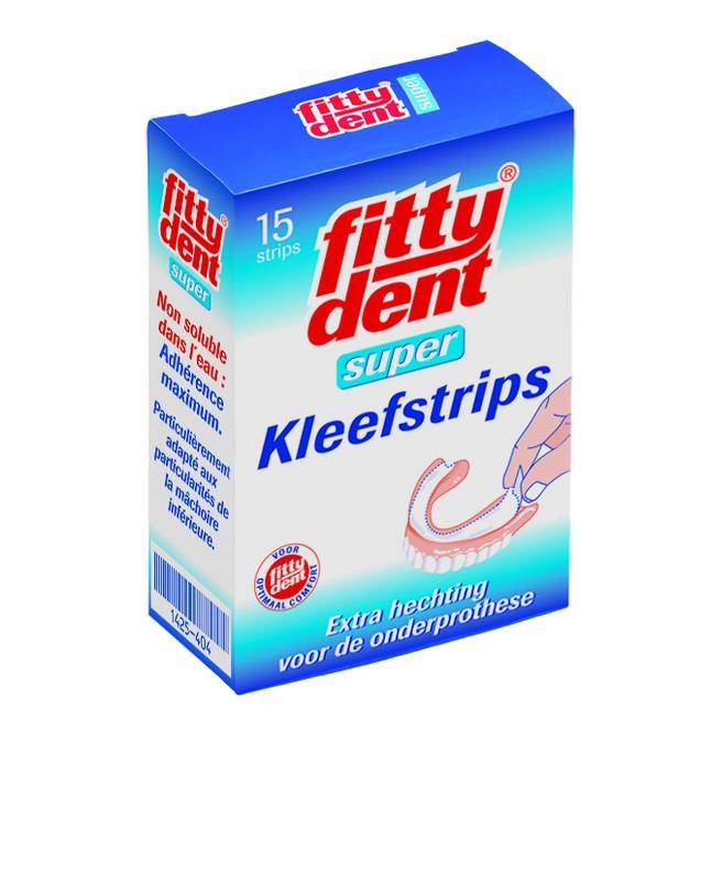Fittydent Klebestreifen für Unterkieferprothesen (15 Stück)