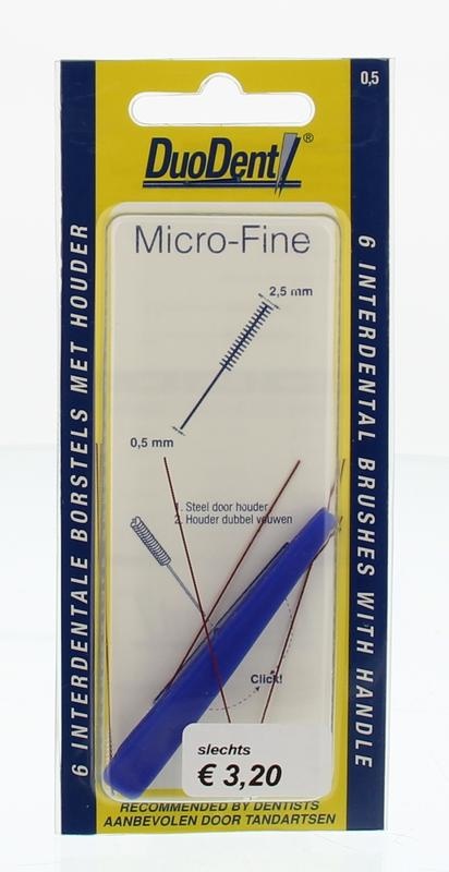 Duodent Interdentalbürste mikrofein 0,5 (6 Stück)