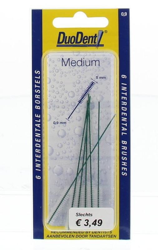Duodent Interdentalbürste mittel 0,9 (6 Stück)