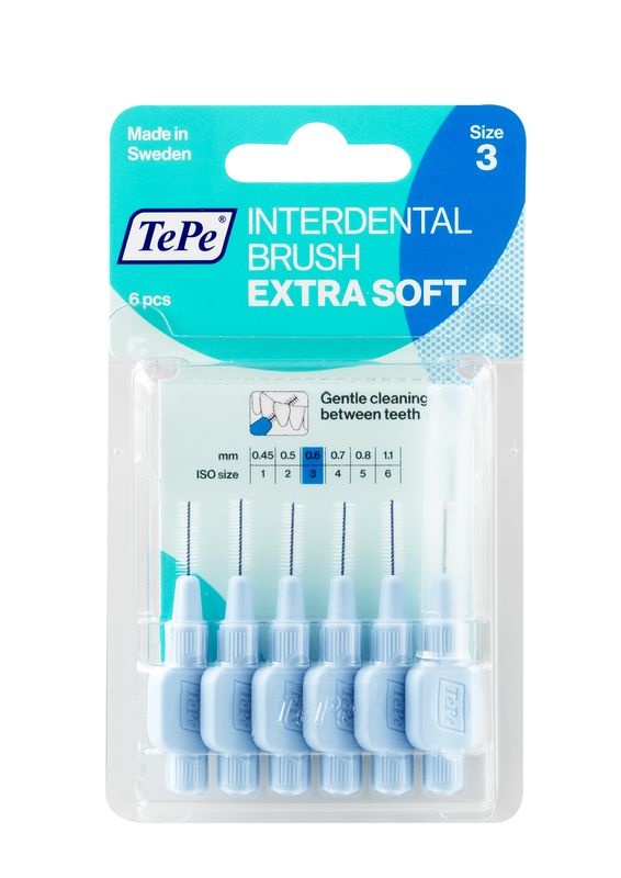 Tepe Tepe Interdentalbürste extra weich 0,6 mm hellblau (6 Stück)