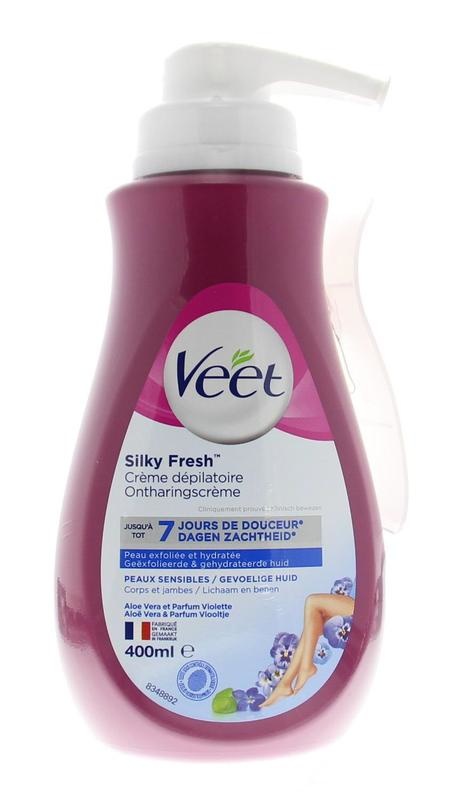 Veet EnthaarungsCreme Pumpe für empfindliche Haut (400 Ml)