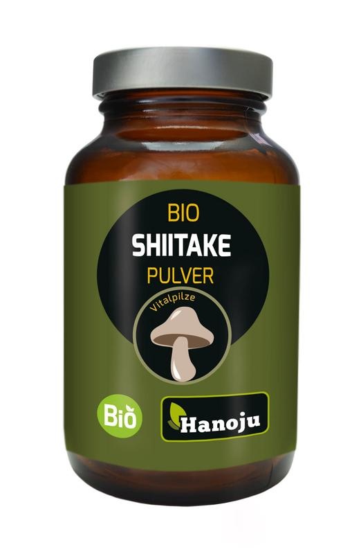 Hanoju Shiitake-Pulver 250 mg Bio (150 Caps)