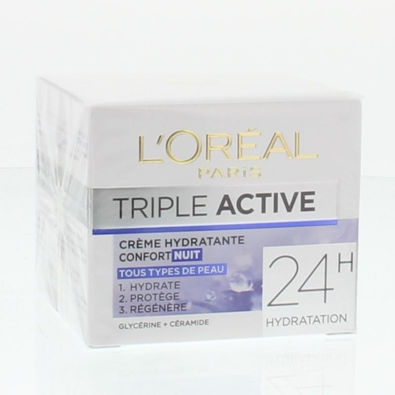 Loreal Dermo Expertise Triple Active Nachtcreme (50 Ml)