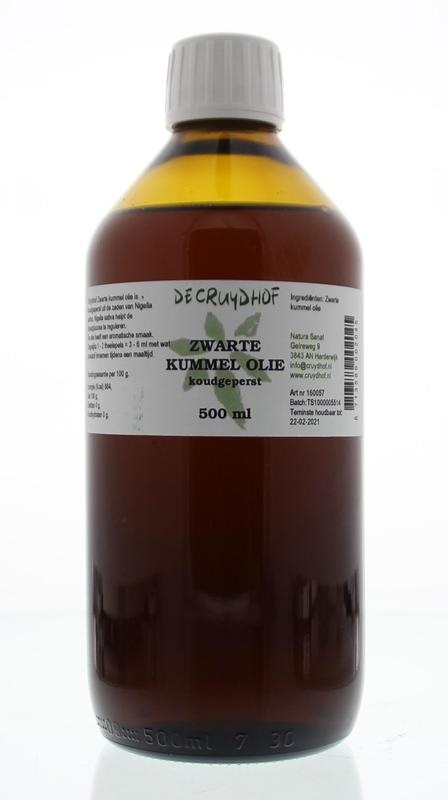 Cruydhof Schwarzkümmelöl kaltgepresst (500 Ml)