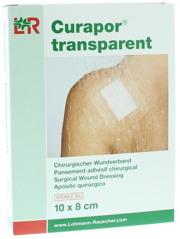 Curapor Transparent 10 x 8 cm steril (5 Stück)
