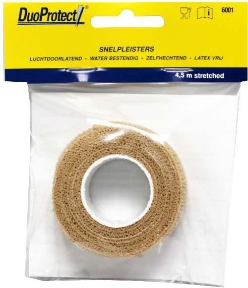 Duoprotect Hautfarbene Schnellpflaster 4,5 Meter (1 Rolle)