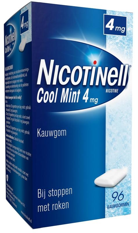 Nicotinell Kaugummi kühle Minze 4 mg (96 Stück)