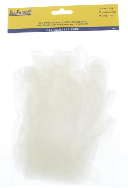 Duoprotect Handschuh Vinyl puderfrei groß (10 Stück)