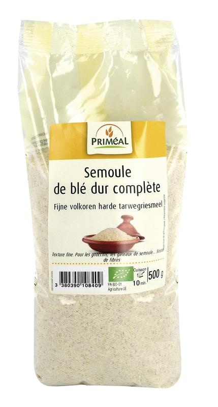 Primeal Feiner Vollkorn-Hartweizengrieß Bio (500 gr)