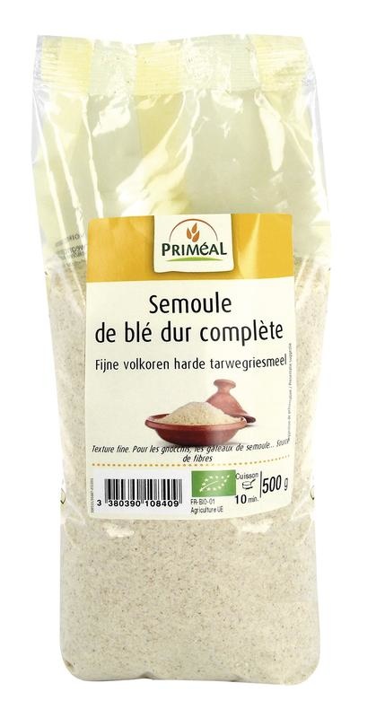 Primeal Primeal Feiner Vollkorn-Hartweizengrieß Bio (500 gr)