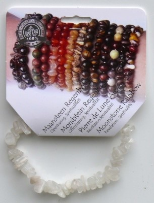 Steengoed Steengoed Split Armband Mondstein Regenbogen (1 Stück)