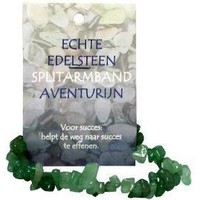 Steengoed Steengoed Spaltperlen Armband Aventurin auf Karte (1 Stück)