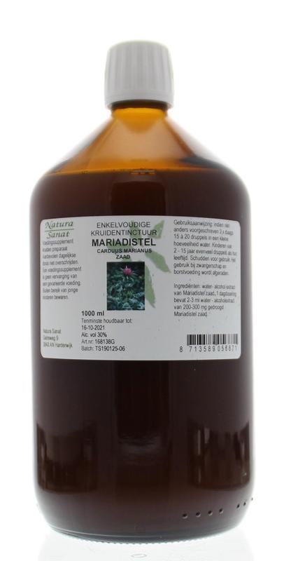Natura Sanat Natura Sanat Carduus marianus fructus / Mariendisteltinktur (1 Liter)