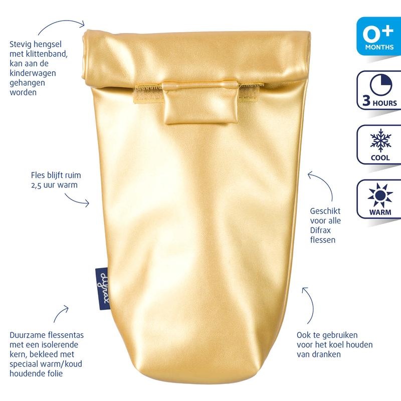 Difrax Difrax Flaschentasche gold (1 Stück)
