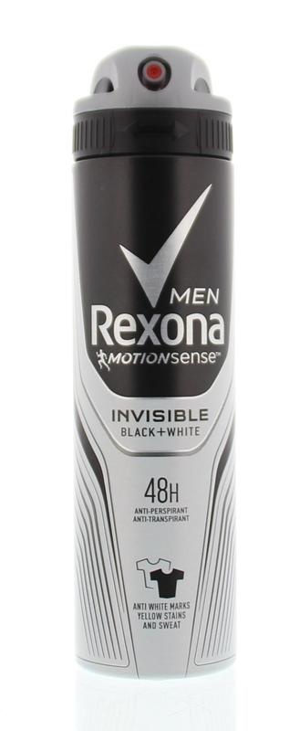 Rexona Rexona Deo Spray Men Invisible Black & White (150 Ml)