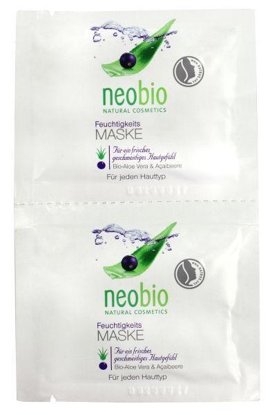 Neobio Neobio Feuchtigkeitsmaske 7,5 ml (2 Stück)