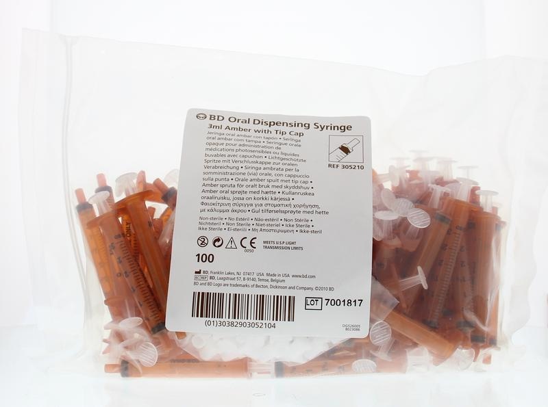 BD BD Oralspritze opak 3 Ml (100 Stück)