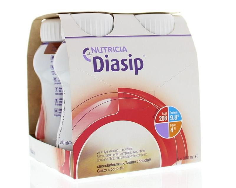 Diasip Diasip Schokolade 200 Ml (4 Stück)