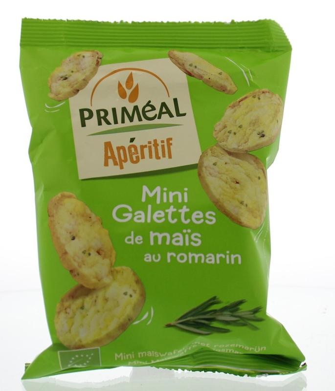 Primeal Primeal Aperitif Mini Maiscracker Olive Rosmarin Bio (50 gr)