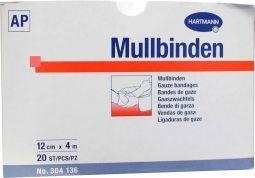 Hartmann Hartmann Mullbinde 20 Fäden uncellaphoniert 4 mx 12 (20 Stück)