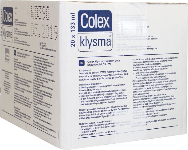 Colex Klistier 133 Ml (20 Stück)