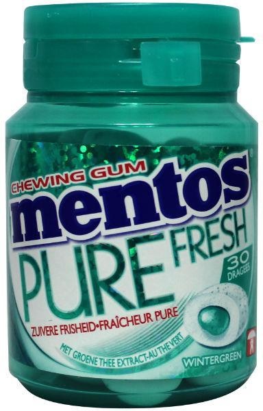 Mentos Gum pure wintergreen pot (30 Stück)