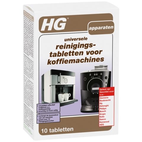 HG HG Kaffeemaschinen-Reinigungstabletten (10 Stück)