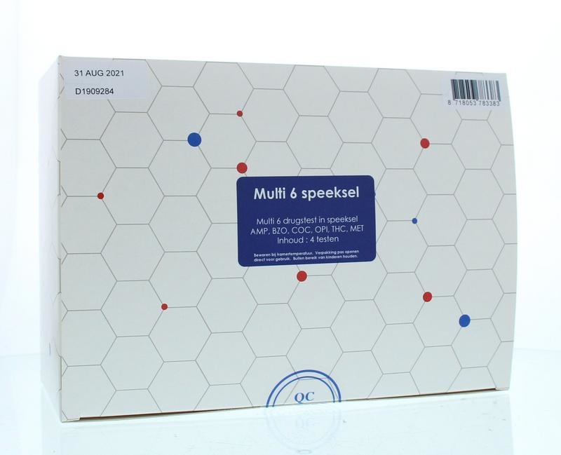 Testjezelf.nu Multidrug Test 6 Speichel-Kit (4 Stück)