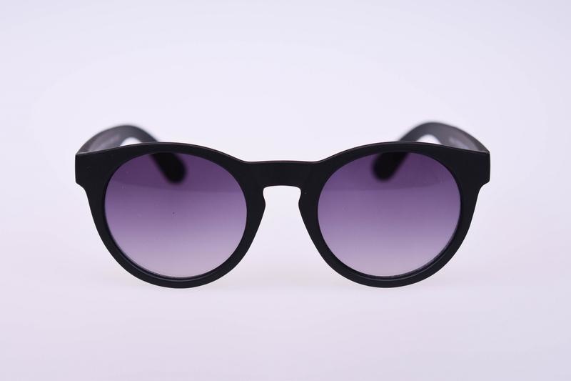 Haga Eyewear Haga Eyewear Sonnenbrille matt schwarz rund (1 Stück)