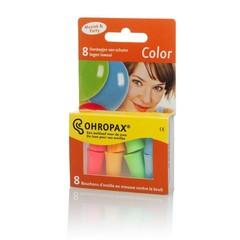 Ohropax Ohrstöpsel schallabsorbierende Farbe (8 Stück)