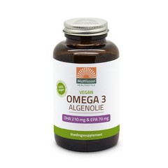 Mattisson Veganes Omega-3 Algenöl DHA 210mg EPA 70mg (120 Vegetarische Kapseln)