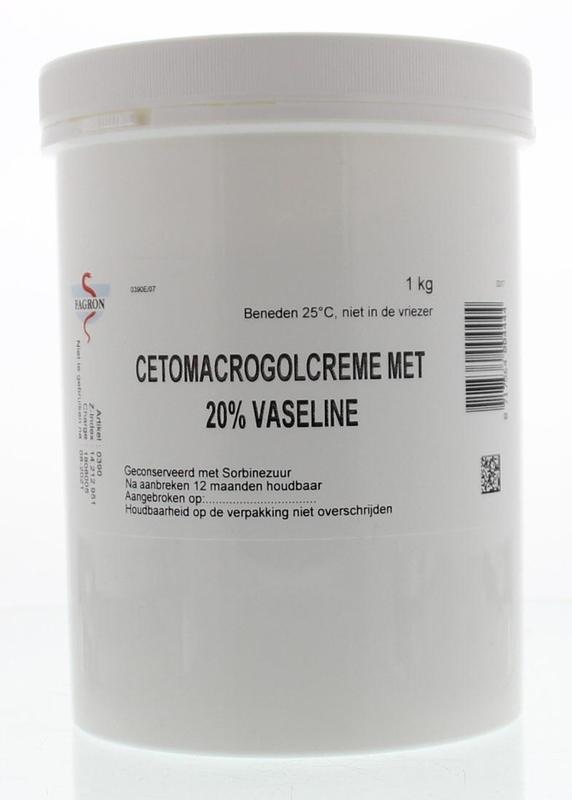 Fagron Fagron Cetomacrogol-Creme 20% Vaseline (1 Kilogramm)