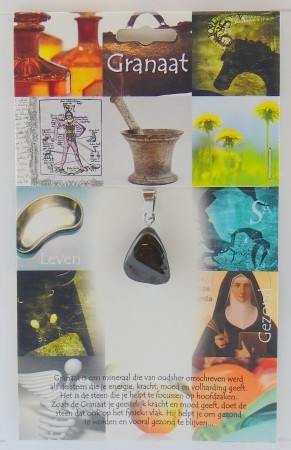 Steengoed Steengoed Anhänger Gesundheitsstein Granat (1 Stück)