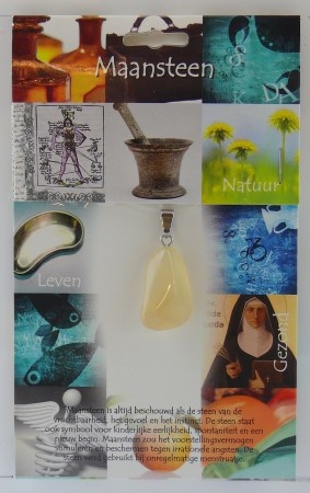 Steengoed Steengoed Anhänger Gesundheitsstein Mondstein (1 Stück)