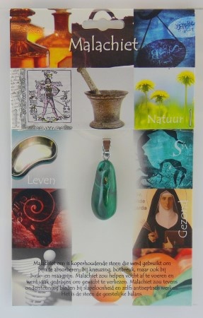 Steengoed Steengoed Anhänger Gesundheitsstein Malachit (1 Stück)