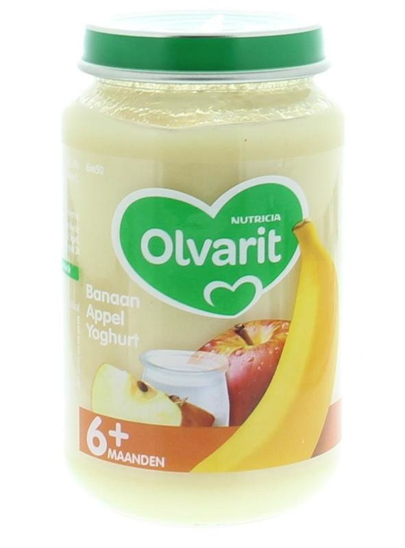 Olvarit Olvarit Bananen-Apfel-Joghurt 6M50 (200 gr)