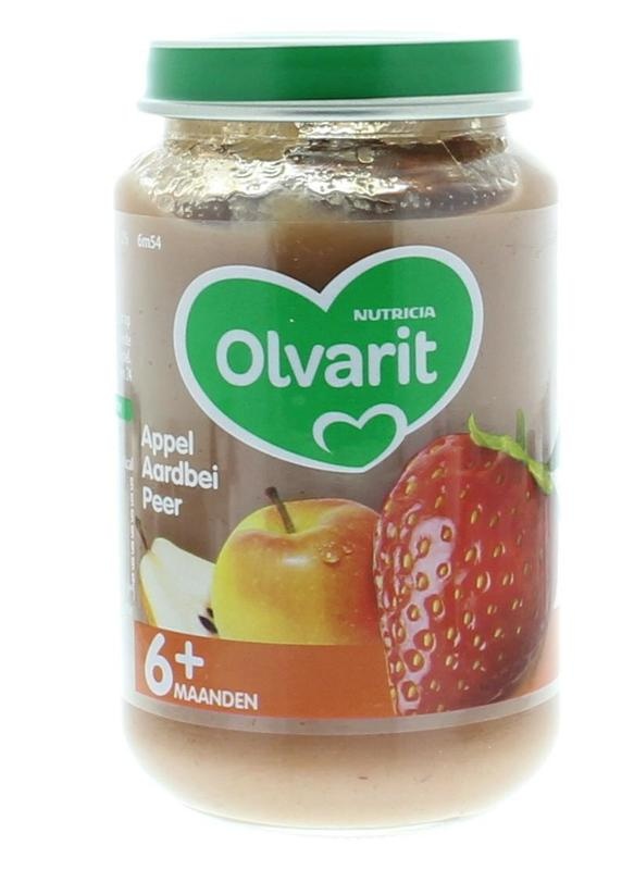 Olvarit Olvarit Apfel-Erdbeer-Birne 6M54 (200 gr)