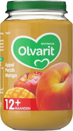 Olvarit Apfel Pfirsich Mango 12M53 (200 gr)